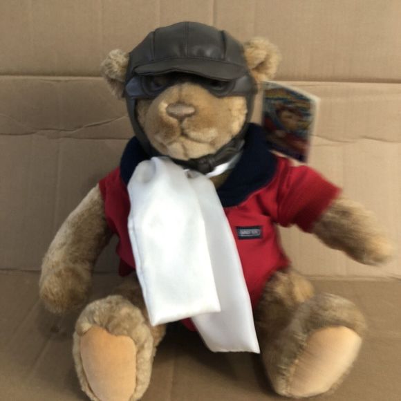 VTG 1997 Lands End Explorer Bears Bearon Von Oops Gund Stuffed Plush Animal Bear - Picture 3 of 15